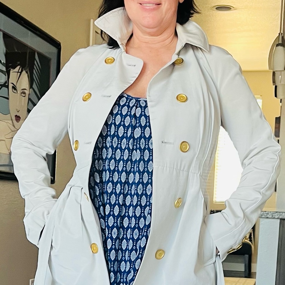 Armani exchange lightweight trenchcoat